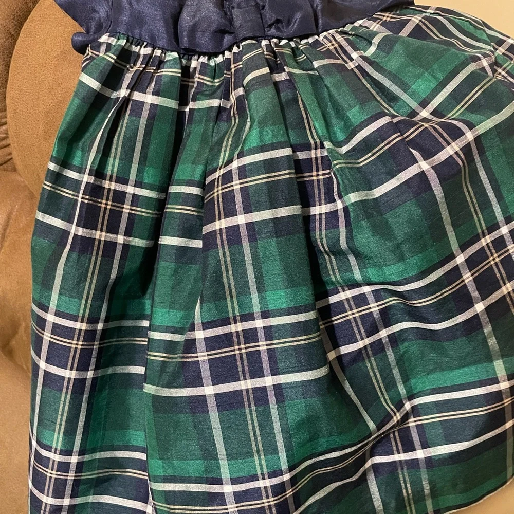 Gymboree Plaid Green Dress Size18-24Months